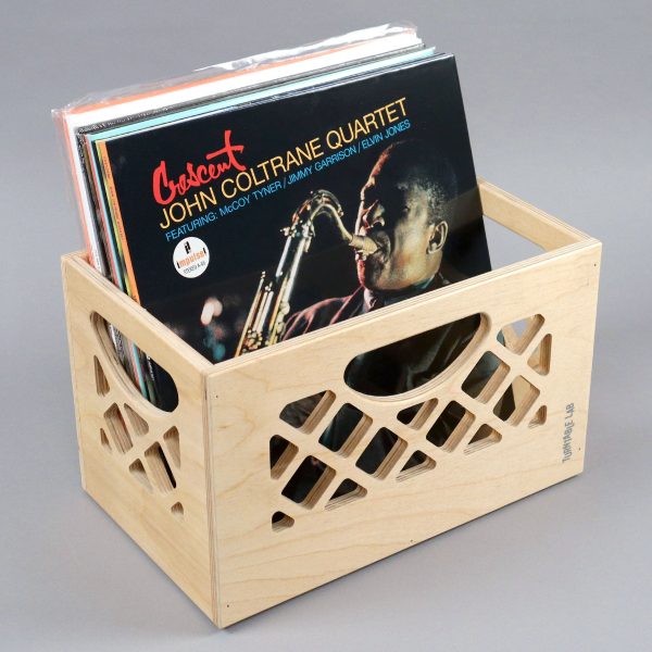 Turntable Lab: Wooden Browser Record Storage Crate for 7    LPs Online Sale - Image 2