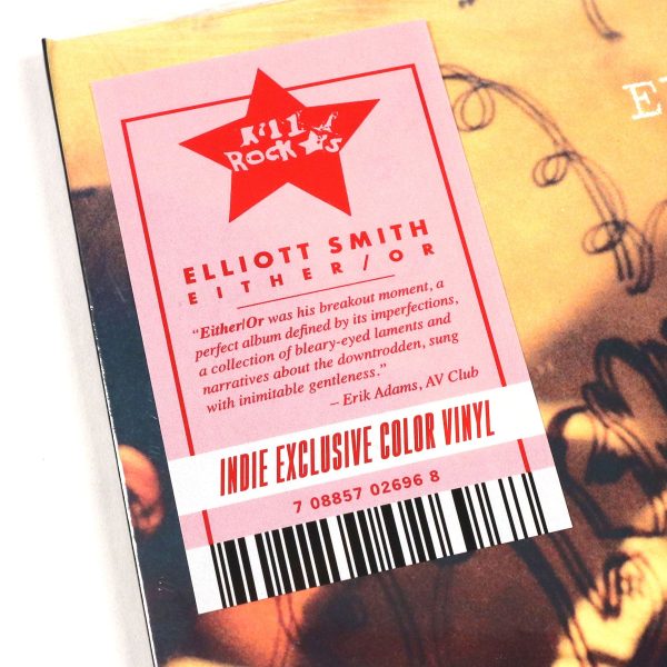 Elliott Smith: Either Or (Indie Exclusive Red Colored Vinyl) Vinyl LP Cheap - Image 4