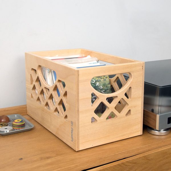 Turntable Lab: Wooden Browser Record Storage Crate for 7    LPs Online Sale