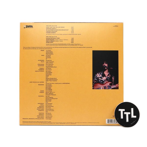 Frank Zappa: Apostrophe - 50th Anniversary Edition (180g, Colored Vinyl) Vinyl LP Hot on Sale - Image 3