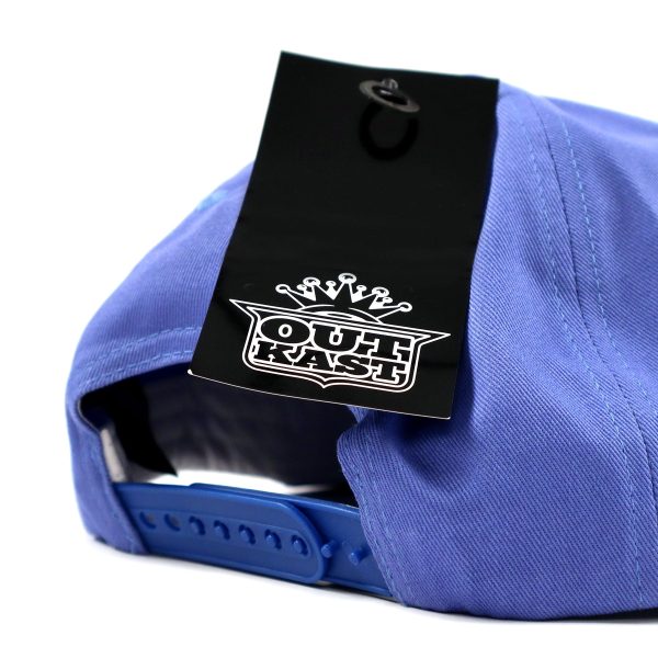 Outkast: Box Logo Snapback Hat - Blue For Discount - Image 3