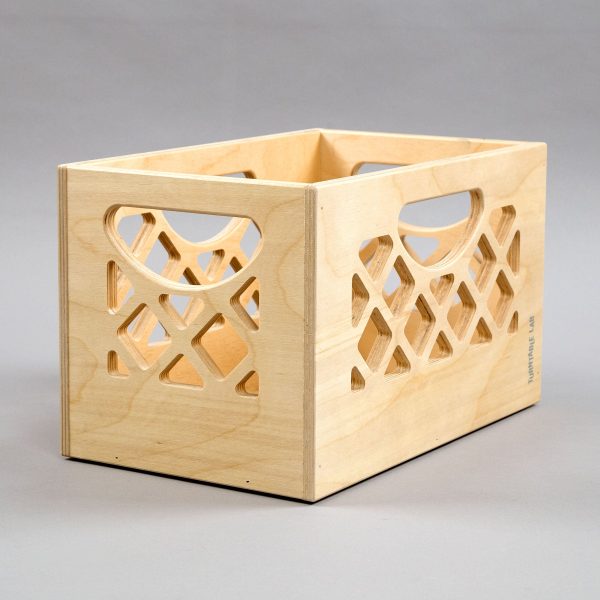 Turntable Lab: Wooden Browser Record Storage Crate for 7    LPs Online Sale - Image 5