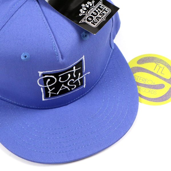 Outkast: Box Logo Snapback Hat - Blue For Discount - Image 2