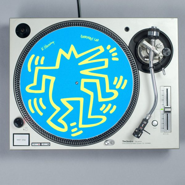 Turntable Lab: Keith Haring Dancin  Reversible Record Mat - Green   Blue Supply - Image 2
