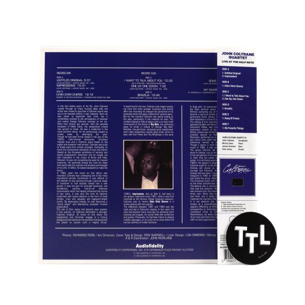 John Coltrane: Live At The Half Note (Colored Vinyl) Vinyl 3LP Online - Image 3