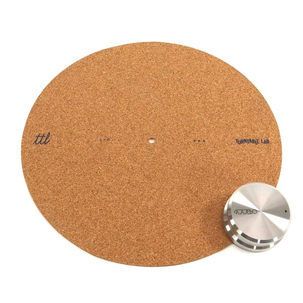 Turntable Lab: Cork Record Mat + Record Weight Bundle Supply - Image 3