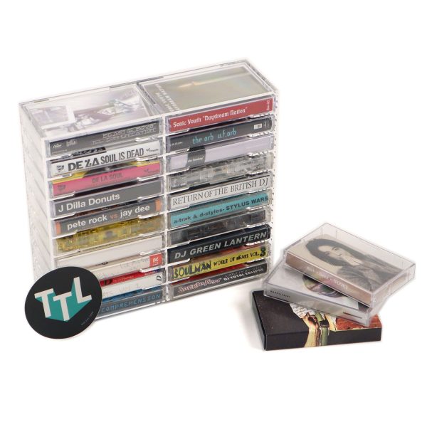 Cassette Club: Acrylic Cassette Tape Holder - 20 Tapes Cheap