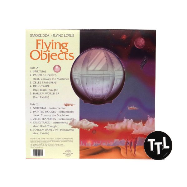 Smoke DZA & Flying Lotus: Flying Objects Vinyl LP For Sale - Image 3