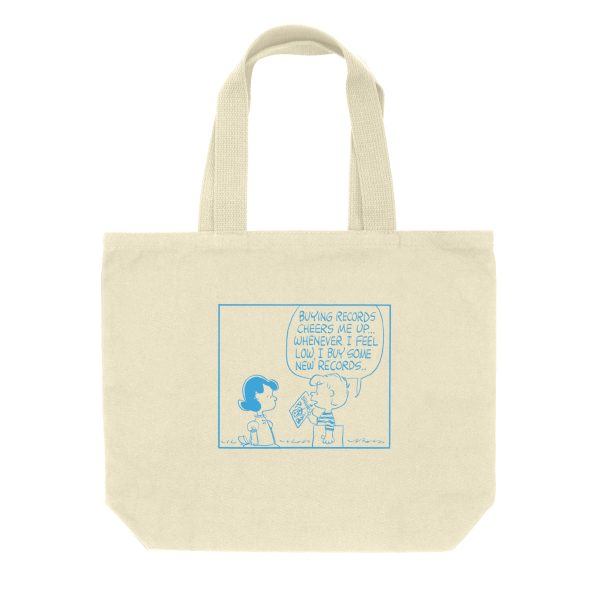 Turntable Lab: Peanuts Record Shopping Tote - Natural Cheap