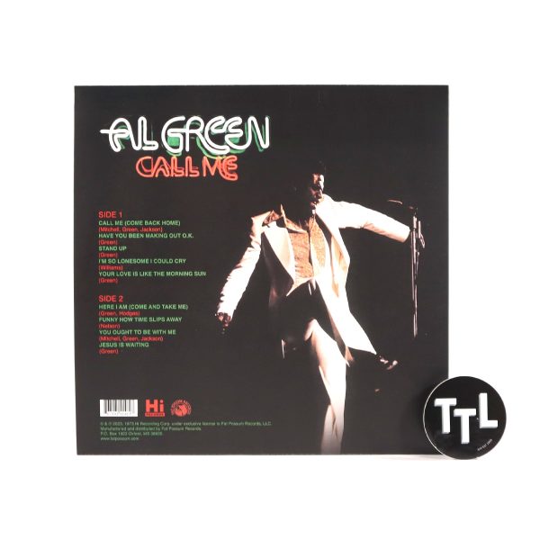 Al Green: Call Me (Indie Exclusive Colored Vinyl) Vinyl LP Online Hot Sale - Image 3