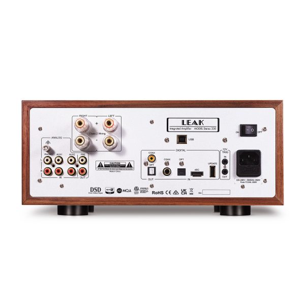 Leak: Stereo 230 Integrated Amplifier w  Bluetooth - Walnut Cheap - Image 3