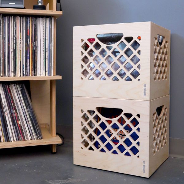 Turntable Lab: Collector Wooden Record Storage Crate on Sale - Image 2