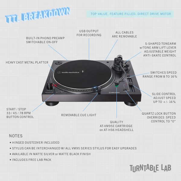 Audio-Technica: AT-LP120X   Kanto YU4   Turntable Package Discount - Image 3