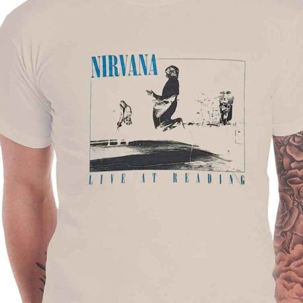 Nirvana: Live At Reading Shirt - Sand Hot on Sale - Image 2