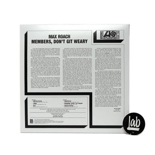 Max Roach: Members, Don t Git Weary Vinyl LP Online - Image 2