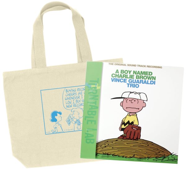 Turntable Lab: Peanuts Tote   A Boy Named Charlie Brown Vinyl LP Bundle Online now - Image 2