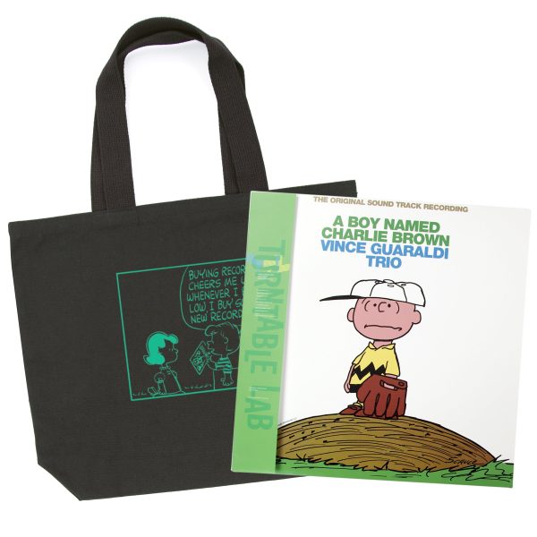 Turntable Lab: Peanuts Tote   A Boy Named Charlie Brown Vinyl LP Bundle Online now