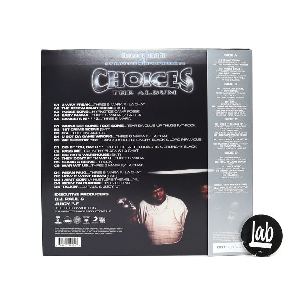 Three 6 Mafia: Choices - The Album (Colored Vinyl) Vinyl 2LP Online Sale - Image 3