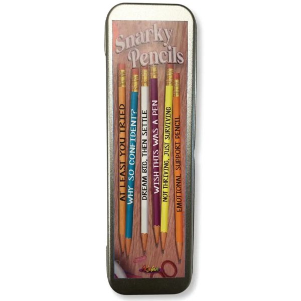 Snarky Pencils set of 6 in a Tin Online now