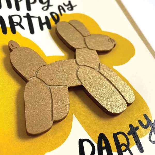 Happy Birthday Party Animal Card w  Magnet For Sale - Image 2