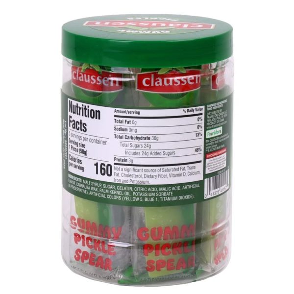 Claussen Jar of Gummy Pickle Spears Cheap - Image 3